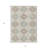3' X 5' Ivory And Brown Floral Washable Indoor Outdoor Area Rug