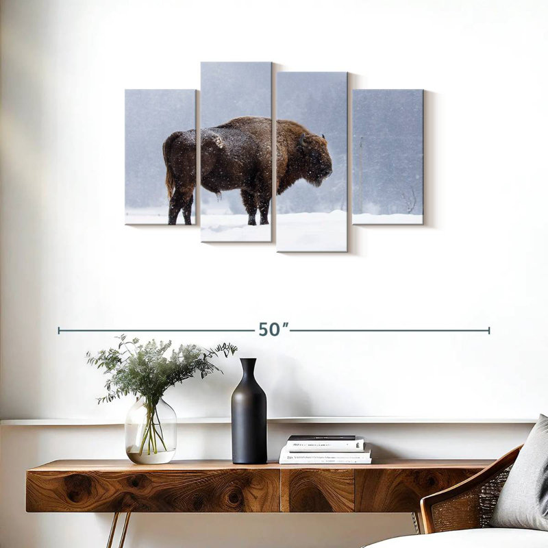 Brampt Romanian Bison, 22" H x 36" W