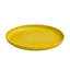Petite table d'appoint ronde en plastique jaune élégante et polyvalente