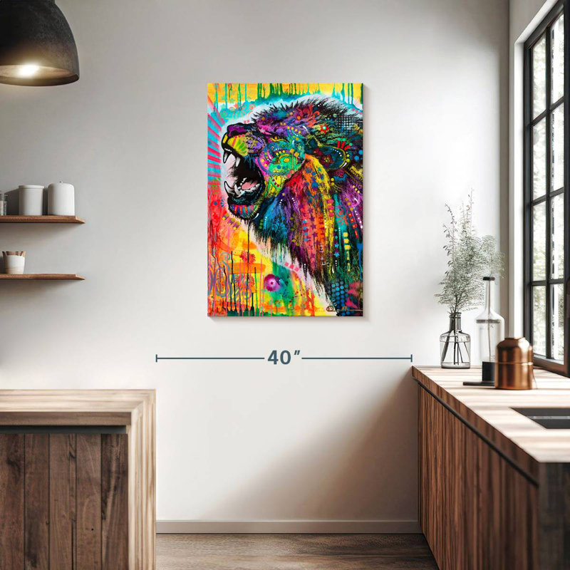 Lion d'Afrique du Sud Brampt, H 36 po x l 24 po