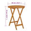 Table de jardin pliante Vidaxl