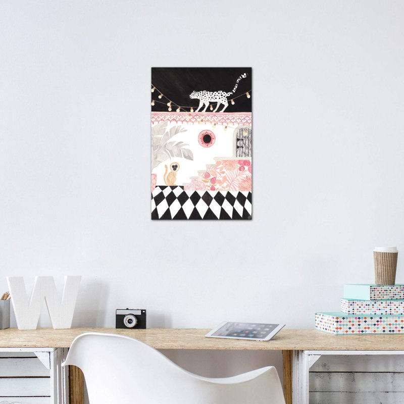 Animals Framed Art, Wrapped Canvas, 48" H x 32" W x 1.5" D