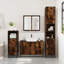 3 Piece Bathroom Furniture Set Engineered Wood-1508332343