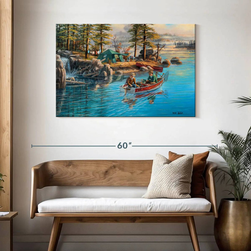 Senne Fishing Camp, 30" H x 45" W
