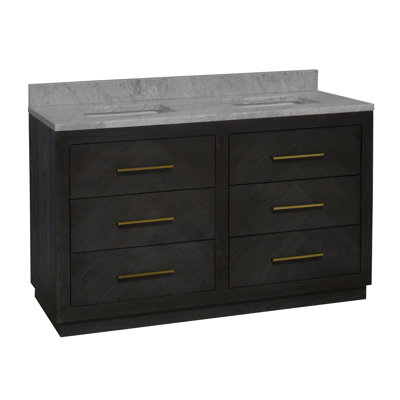 Ensemble de meuble-lavabo double 60 po Rumalda