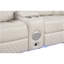 Canapé modulaire inclinable électrique Lacrosse avec haut-parleur Bluetooth et DEL en bois et métal beige-335648487