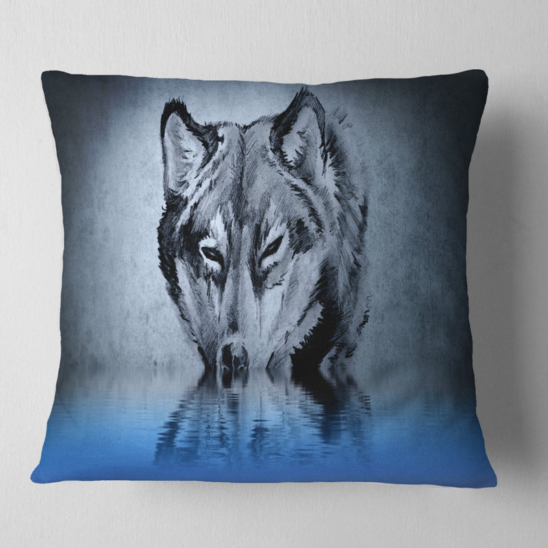  Coussin lombaire abstrait, 18 po x 18 po, Carré