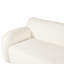 Courbé 81,5 po pour chambre à coucher, salon, appartement - 3 avec design ergonomique et zones de compression minimalistes en tissu courbé, très grands sièges, forme longue durée