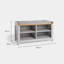 8 Pair Shoe Storage Bench