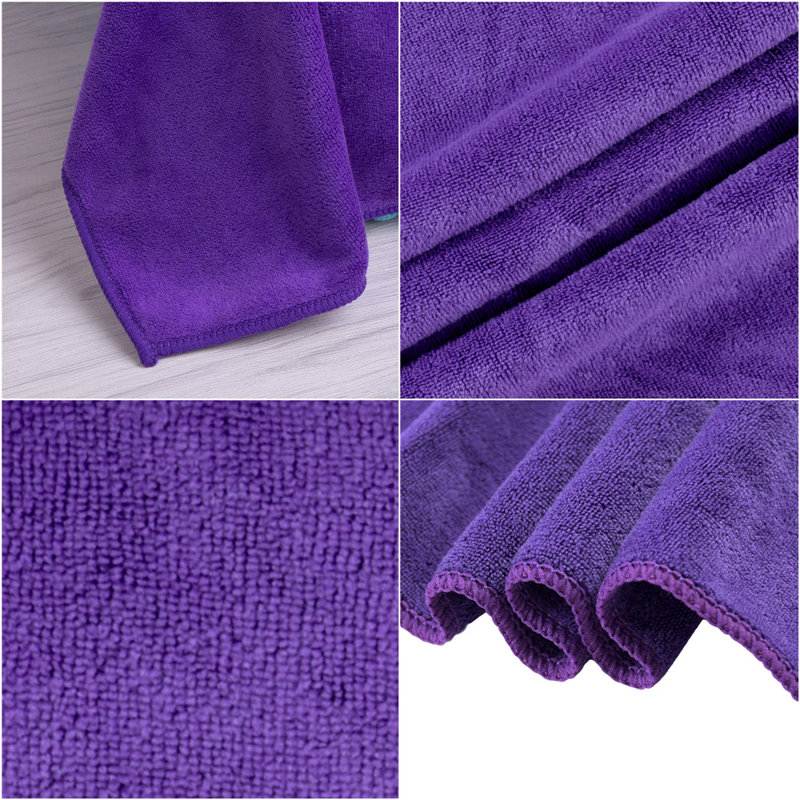 Ensemble de serviettes de bain en polyester 2 pièces Stoy Soft, Mauve
