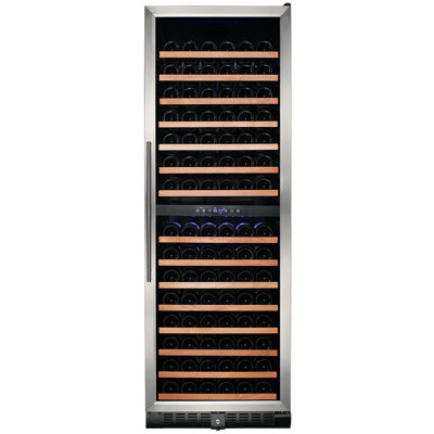 Smith & Hanks Dual Zone 23.75'' 166 Bottle Wine Refrigerator with Reversible Door