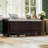 TREXM Classic Shoe Bench With Cushion And Three Drawers, Fluted Entryway Bench With Storage For Living Room, Entryway, And Hallways-937878237