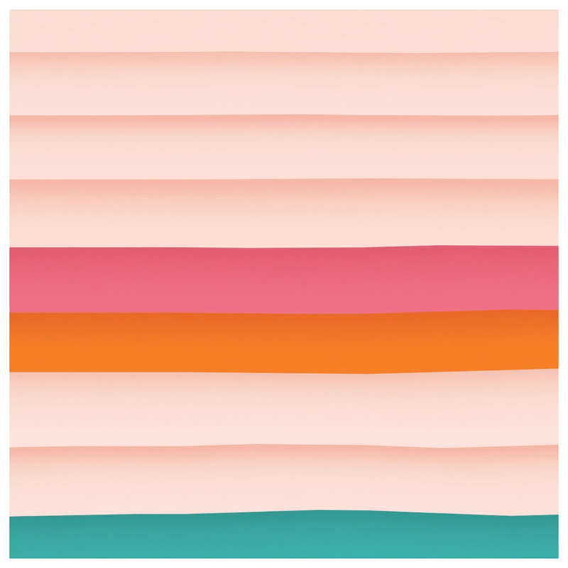 Horizontal Pastel Stripes Comforter, Queen