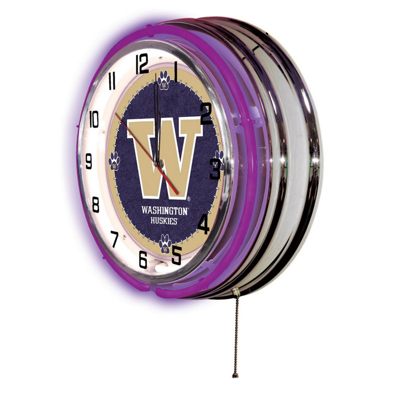 Horloge murale 19 po NCAA, Huskies de Washington