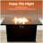 25" H Steel Outdoor Fire Pit Table With Lid