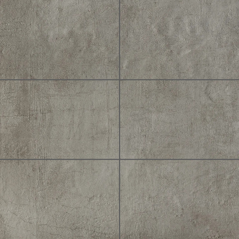 Carreau de porcelaine italienne pour plancher et mur 12 po x 24 po Creative, Gris