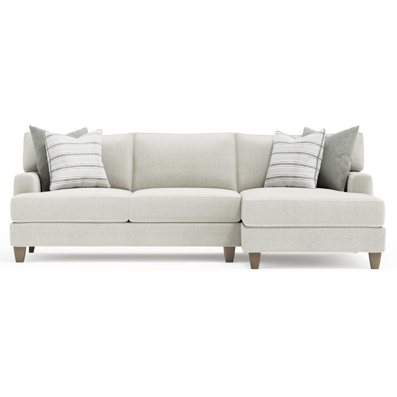 Bernhardt Mila 2-Piece Right Facing Fabric Sectional, null, null