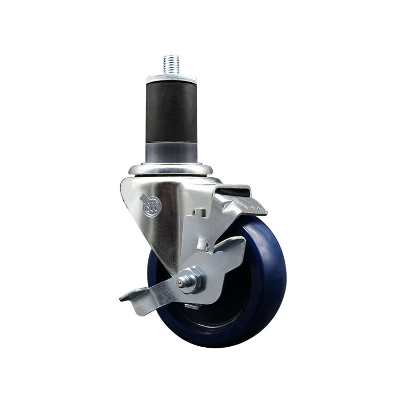 Roulettes pivotantes extensibles 3,5 po en polyuréthane solide 3,5 po 1-5 / 8 po SCC