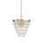 Kabresha 4 - Light 14“ Crystal Teardrop Tiered Round Chandelier-78123855