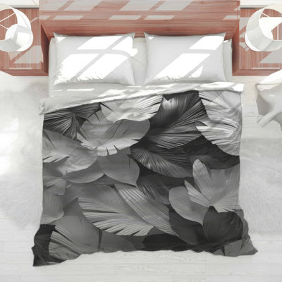 Textured Palm Leaves Comforter