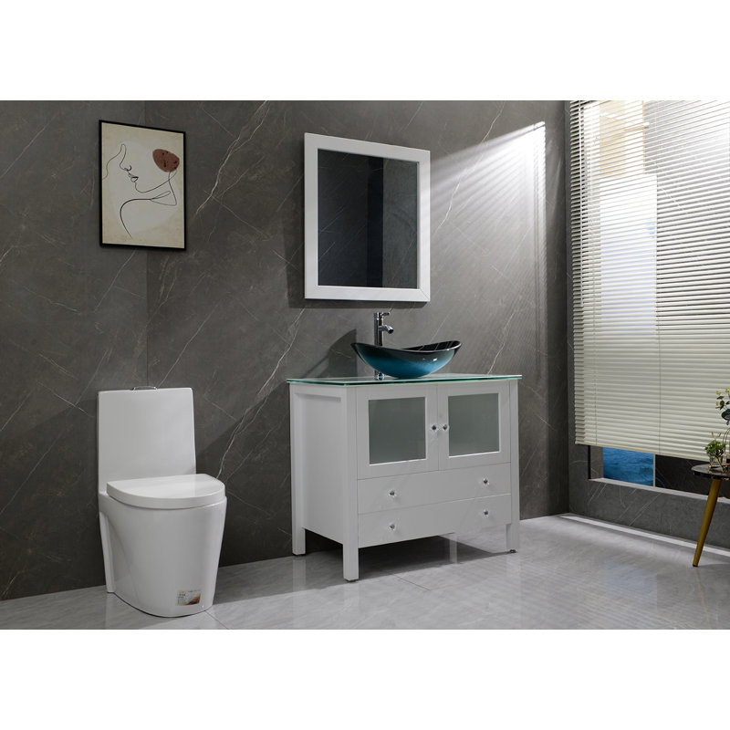 Ensemble de meuble-lavabo simple 36 po Avebury, Blanc