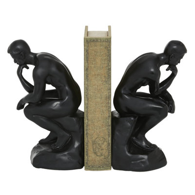 Ensemble de serre-livres en polystone The Thinker People