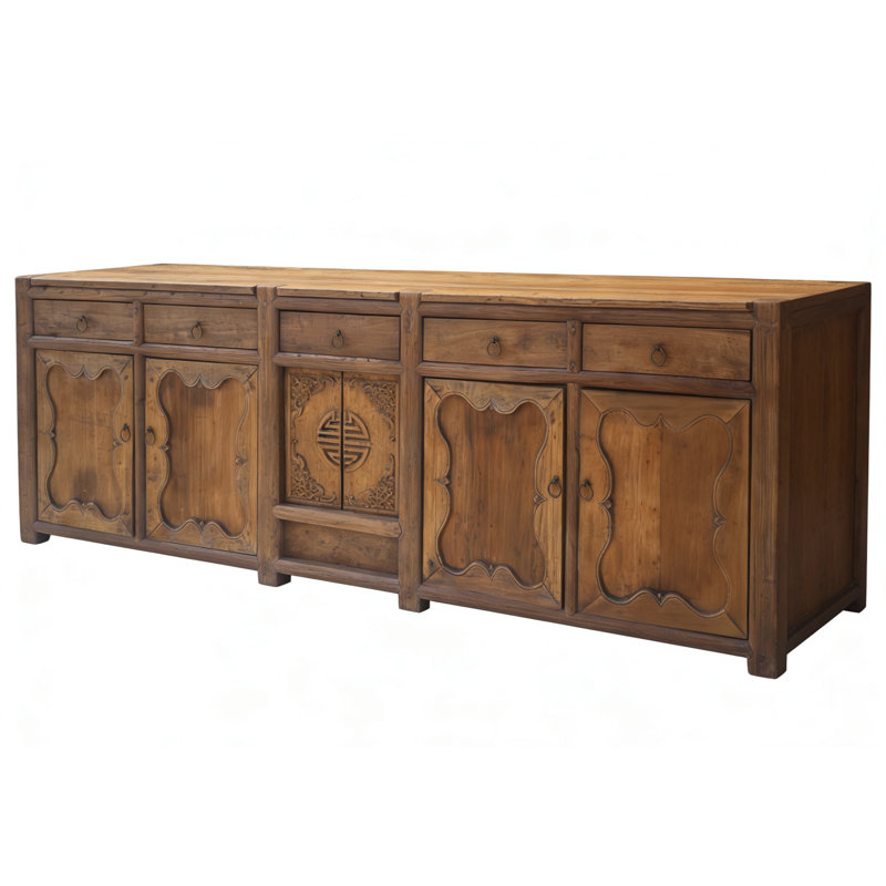 Rustic 17th Century Elm Sideboard