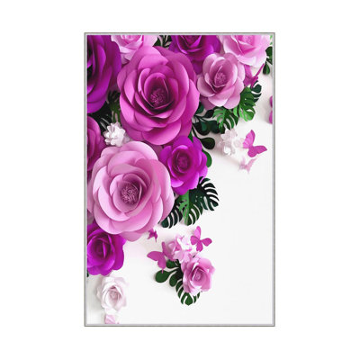 Tapis d'entrée de qualité supérieure, impression numérique 3D, 3,3 x 6,6 pi | 100% polyester, 650 g / m² | Antibactérien, antidérapant sous le dessous, hauteur des poils: 0,3 po | Lavable à la machine, parfait pour les endroits très passants, design élégant et durable