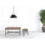 Chaise sans dossier en métal galvanisé 18 po-1725927402