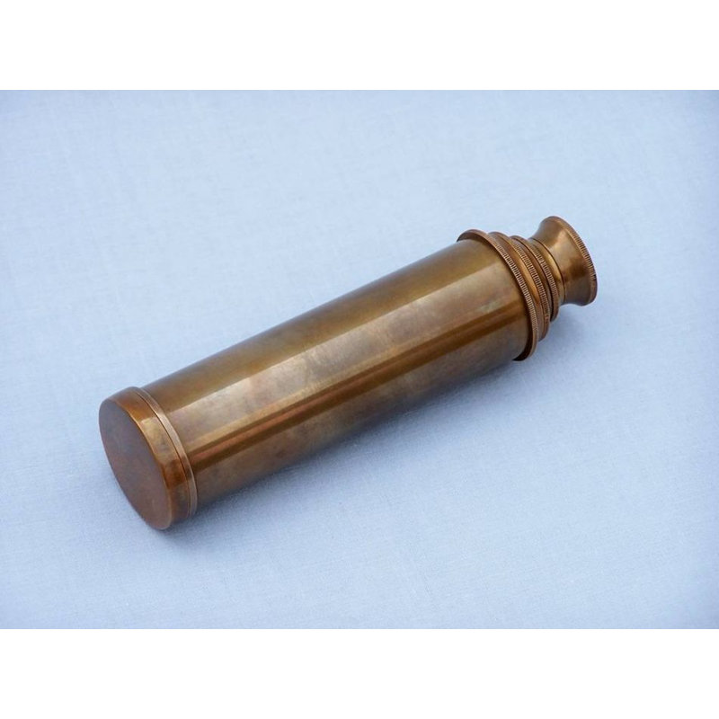 Télescope décoratif capitaines Southhampton, Laiton antique