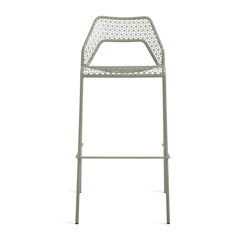 Hot Mesh Outdoor Bar Stool, Gray Green, Bar Stool (30.5" Seat Height)