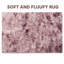 Solid Colour Machine Tufted Shag Area Rug-2012714073