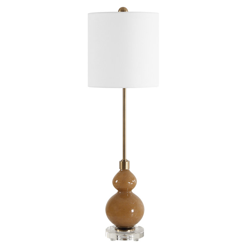 Lavaria Caramel Glass Buffet Lamp