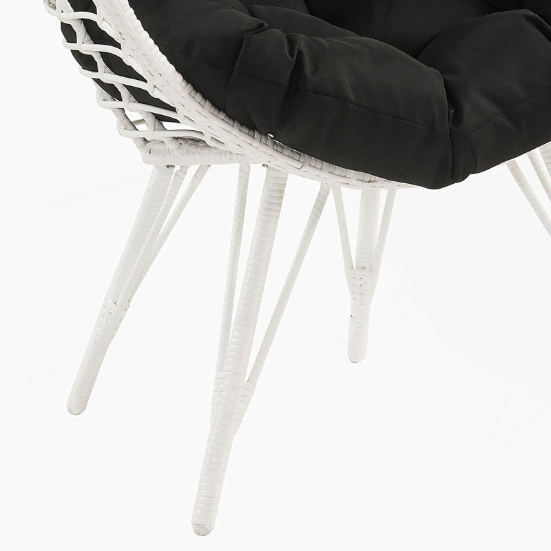 Chaise de patio avec coussin amovible