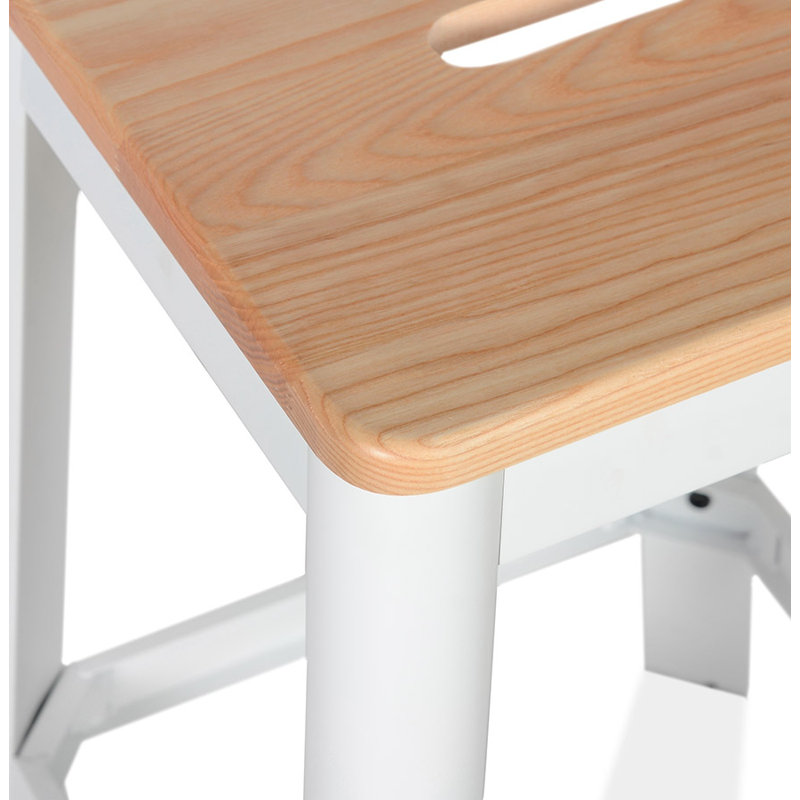 Counter Stool, White, 75cm