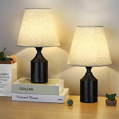 Industrial Desk Lamp with Power Cord, 60W Max Bulb (Bulb Not Included) Vintage Edison Style for Bedroom Office