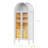 Camerion 72" Tall Modern Arched Cabinet with Glass Doors and  Auto Sensor Light-250079441