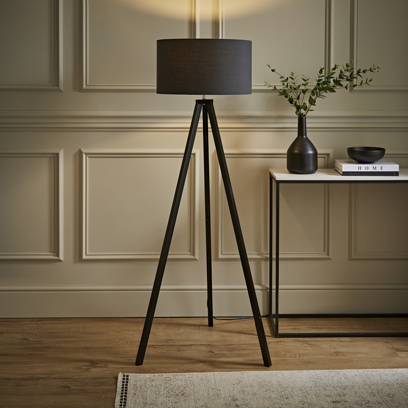 130 H cm Tripod Floor Lamp, Grey