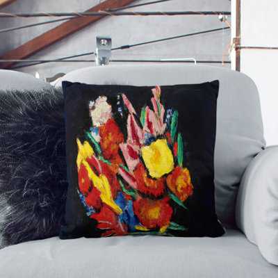 Flowers In A Vase Square Throw Cushion