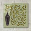 Art mural en verre épique 12 po x 12 po «Many Leafed Bouquet» par Renea L. Thull
