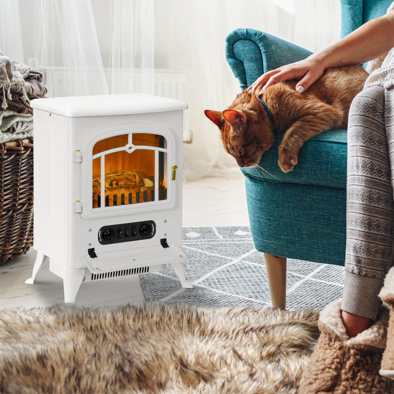 Combs Belfry Heating 41.5cm W Electric Stove, White