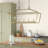 Hastings 5 - Light Kitchen Island Linear Pendant in Warm Brass-1241381122-1319342492
