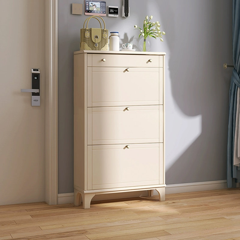 Beige Solid wood Shoe Storage