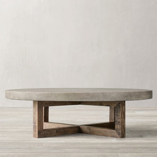 Vintage coffee table with smooth rounded edges