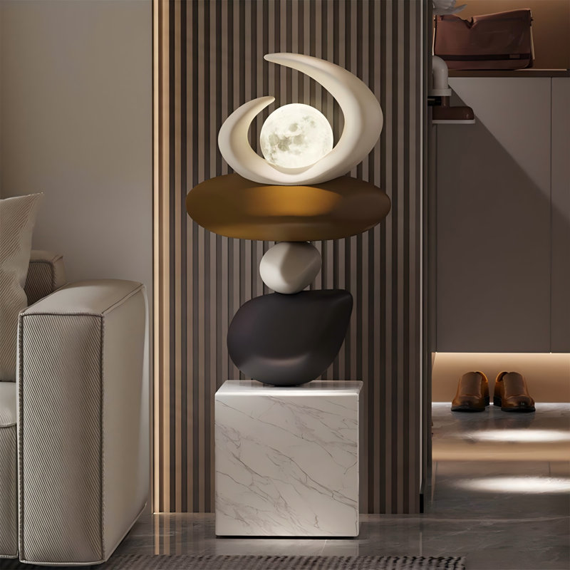 Pièces décoratives en pierre de style moderne et luxueux de 39,37 po pour une utilisation quotidienne