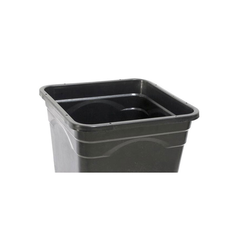 Black 5-Gallon Hydroponic Grow Flow Expansion Kit with 6 Square Pots