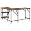 L-Shaped Metal Base Computer Desk-1111815561-1111815565