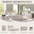 Abarca Modern 8 Drawers Dresser for Bedroom, 55" Wide Wood Dressers & Chest of Drawers w/Curved Waterfall Design,Cream-1846663638-1847163724