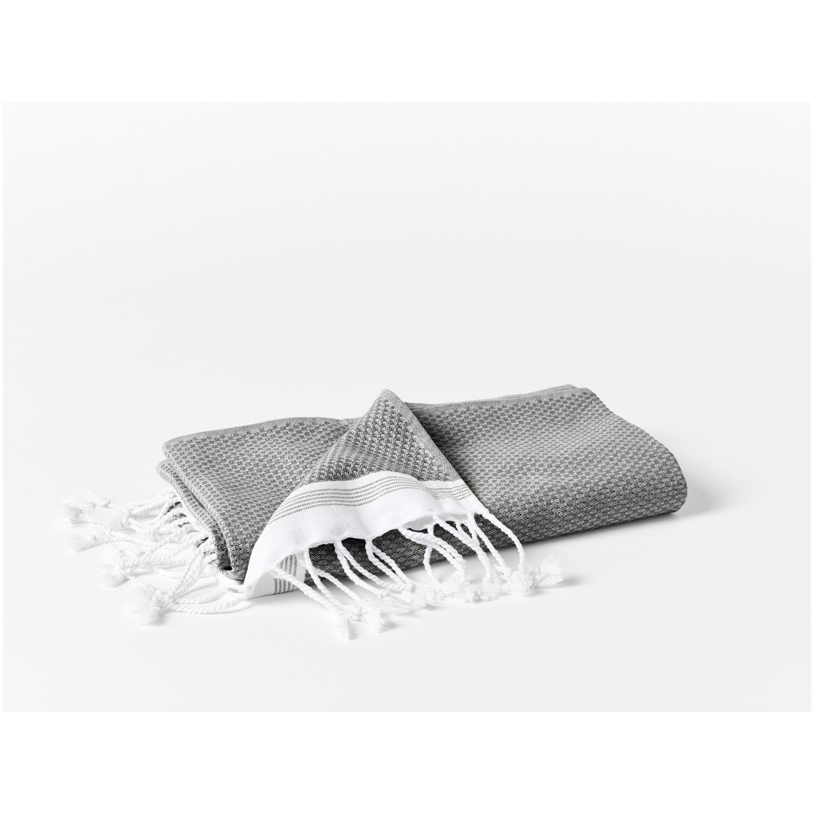 Mediterranean Organic Bath Towel, Shadow/Deep Pewter Stripe, Bath Sheet