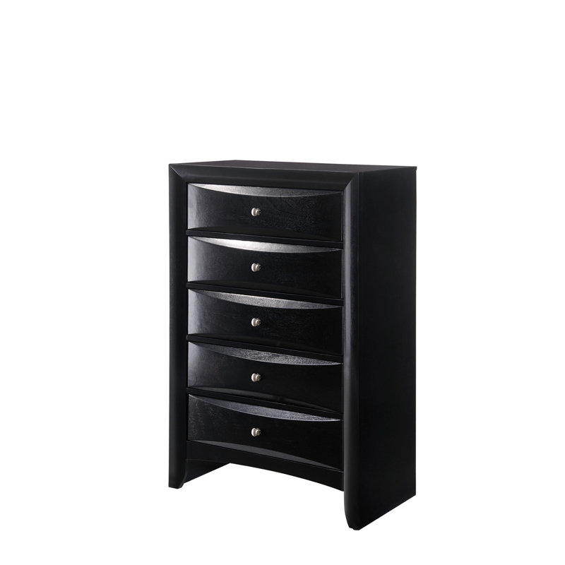 Mobilier de chambre en bois massif en bois massif 1 pièce 1 tiroir contemporain à 5 tiroirs